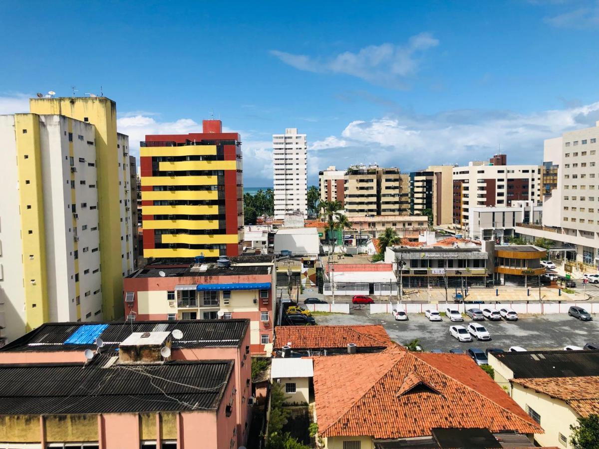 Praia De Ponta Verde Em Frente Ao Tropico Hotel Com Garagem, Wi-Fi, Lavadora - Apto703 Maceio  Exterior photo